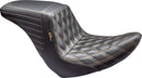Kickflip Up Front Seat Black / Brown For Harley Davidson FLSB 1750 ABS