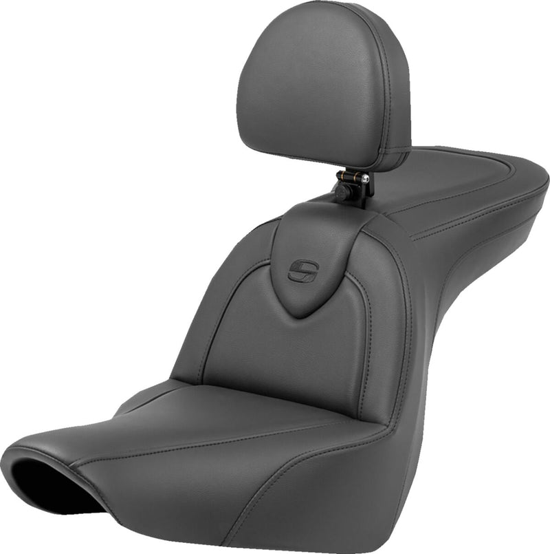 Roadsofa™ Standard Reach Seat Black For Harley Davidson FLSB 1750 ABS - 37 CM