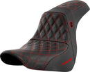 Pro Series SDC Performance Grip Seat Black / Red For Harley Davidson FLSB 1750 ABS - 75 CM