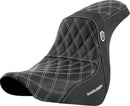 Pro Series SDC Performance Grip Seat Black / White For Harley Davidson FLSB 1750 ABS - 75 CM