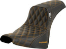 Pro Series SDC Performance Grip Seat Black / Gold For Harley Davidson FXBB 1750 ABS - 34.5 CM