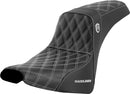 Pro Series SDC Performance Grip Seat Black / White For Harley Davidson FXBB 1750 ABS - 34.5 CM