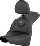 RoadSofa™ Seat With Backrest Black For Harley Davidson FLFB 1750 ABS - 29.2 CM