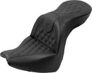 Roadsofa™ Standard Reach Seat With Backrest Black For Harley Davidson FXBRS 1868 ABS - 30.5 CM