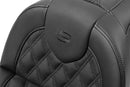 Roadsofa™ Standard Reach Seat With Backrest Black For Harley Davidson FXBRS 1868 ABS - 30.5 CM