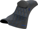 Pro Series SDC Performance Grip Seat Black / Blue For Harley Davidson FXBB 1750 ABS 2018-2020 - 35.5 CM