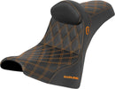 Pro Series SDC Performance Grip Seat Black / Orange For Harley Davidson FXBB 1750 ABS 2018-2020 - 80 CM