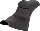 Pro Series SDC Performance Grip Seat Black / Red For Harley Davidson FXBB 1750 ABS 2018-2020 - 34.5 CM