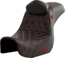 Pro Series SDC Performance Grip Seat Black / Red For Harley Davidson FLD 1690 - 73.5 CM
