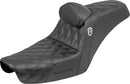 Gripper Step-Up Seats Black For Harley Davidson FXD 1340 1996-1998 - 72.5 CM