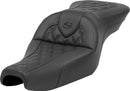 Roadsofa™ Standard Reach Seat Black For Harley Davidson XL 1200 C ABS - 12.5 Litre