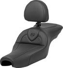 Roadsofa™ Standard Reach With Backrest Black For Harley Davidson XL 1200 C - 12.5 Litre