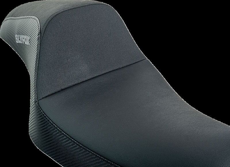 The Drifter Seat Black / Grey For Harley Davidson XL 883 2004-2009 - 28 CM