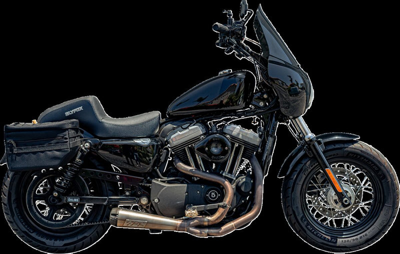 The Drifter Seat Black / Grey For Harley Davidson XL 883 2004-2009 - 28 CM