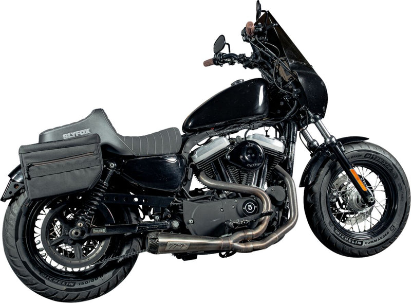 High Noon Seat Black / Silver For Harley Davidson XL 1200 C 2004-2020 - 28 CM