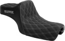 High Noon Seat Black / Silver For Harley Davidson XL 1200 C 2004-2019