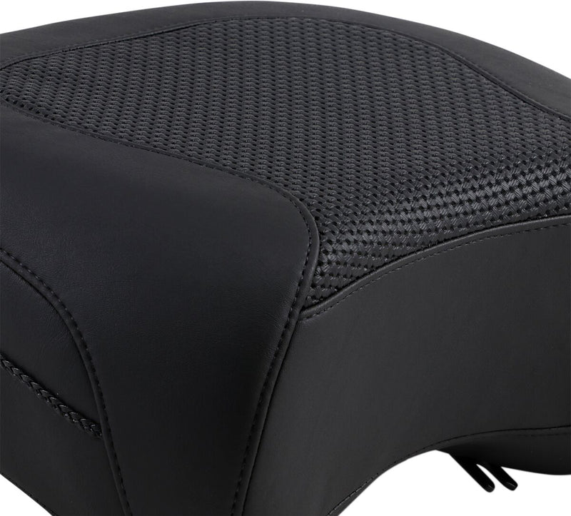 Textured Police Air Ride Seat Black For Harley Davidson FLHR 1340 1997-1998