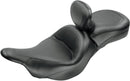 Vintage Wide Touring Seat With Driver Backrest Black For Kawasaki VN 1700 2009-2013 - 18 CM