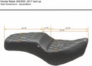 Squareback One-Piece Seat Black For Honda CMX 300 2017-2024 - 31 CM