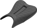 Track Lattice Stitch Seat Black For Kawasaki EX 400 - 28 CM