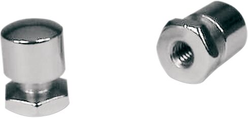 Chrome Seat Bolts And Mounting Nuts Chrome For Harley Davidson FLHR 1340 1994-1998 - 1/4-20