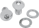 Chrome Seat Bolts And Mounting Nuts Chrome For Harley Davidson FLST 1340 1986-1990 - 1/2-13