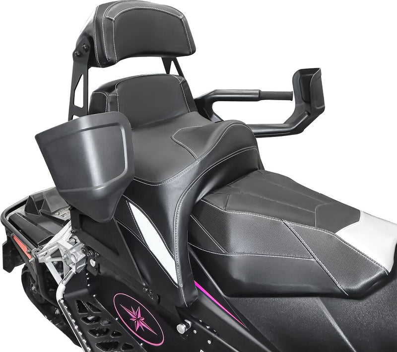 Seatjack 2-Up Seat Mounting Kit Black For Polaris SWITCHBACK PRO-S 600 2015-2017