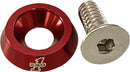 Seat Bolt Anodized / Red For Harley Davidson FLD 1690 2012-2013 - 1/4-20