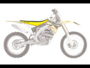 Double Grip 3 Seat Cover Black / Yellow For Suzuki RM-Z 450 2008-2017