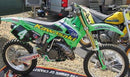 Seatcover Team Kawa Green For Kawasaki KX 125 K 1994-1998 - 35 CM
