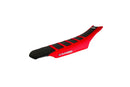 Seat Cover Zebra Black / Red For Ducati DESMO 450 MX 2025-2026 - 34 CM