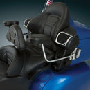 Deluxe Armrest Mount Black / Chrome For Honda GL 1800 2001-2017