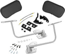 Deluxe Armrest Mount Black / Chrome For Honda GL 1800 2001-2017