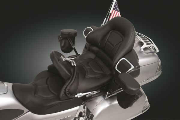 Driver Backrest Kit Black / Chrome For Honda GL 1800 2001-2017