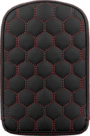 RoadSofa™ Honeycomb Sissy Bar Pad Black / Red