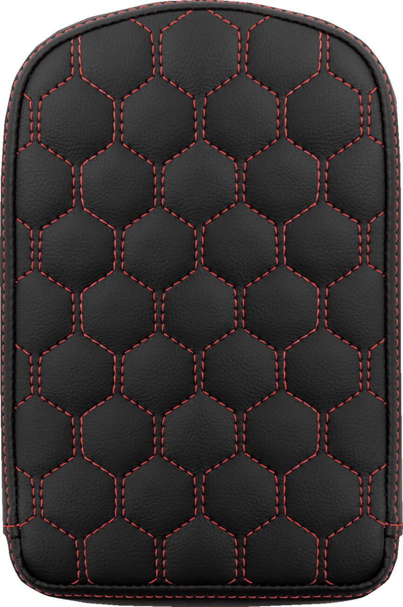 RoadSofa™ Honeycomb Sissy Bar Pad Black / Red