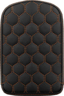 RoadSofa Honeycomb Sissy Bar Pad Black / Orange