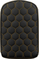 RoadSofa Honeycomb Sissy Bar Pad Black / Gold