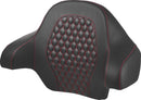 Honeycomb Tour Pack Backrest Pad Black / Red For Harley Davidson FLH 1868 ABS 2021