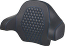 Honeycomb Tour Pack Backrest Pad Black / Blue For Harley Davidson FLH 1868 ABS 2021