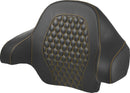 Honeycomb Tour Pack Backrest Pad Black / Gold For Harley Davidson FLH 1868 ABS 2021