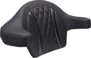 Extended Arm Wrap-Around Backrest Black / Red For Harley Davidson FLHX 1923 ABS 2024-2025