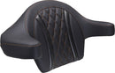 Extended Arm Wrap-Around Backrest Black / Orange For Harley Davidson FLHX 1923 ABS 2024-2025