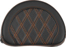 Contoured Sissy Bar Pad Black / Orange - 25.5 CM