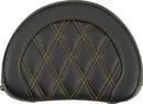 Contoured Sissy Bar Pad Black / Gold - 25.5 CM