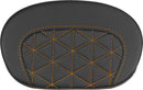 Mini Contour Sissy Bar Pad Black / Orange - 26.5 CM