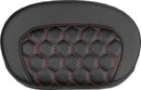Mini Contour Sissy Bar Pad Black / Red - 26.5 CM