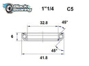Headset Bearing - 32.8 X 41.8 X 6 MM | 45°/45°
