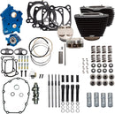 124" Power Package Black Granite / Highlighted Fins For Harley Davidson FLDE 1750 ABS 2018-2020 - 4.250 Inch