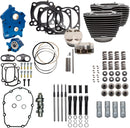 124" Power Package Highlighted Fins / Wrinkle Black For Harley Davidson FLDE 1750 ABS 2018-2020 - 4.250 Inch